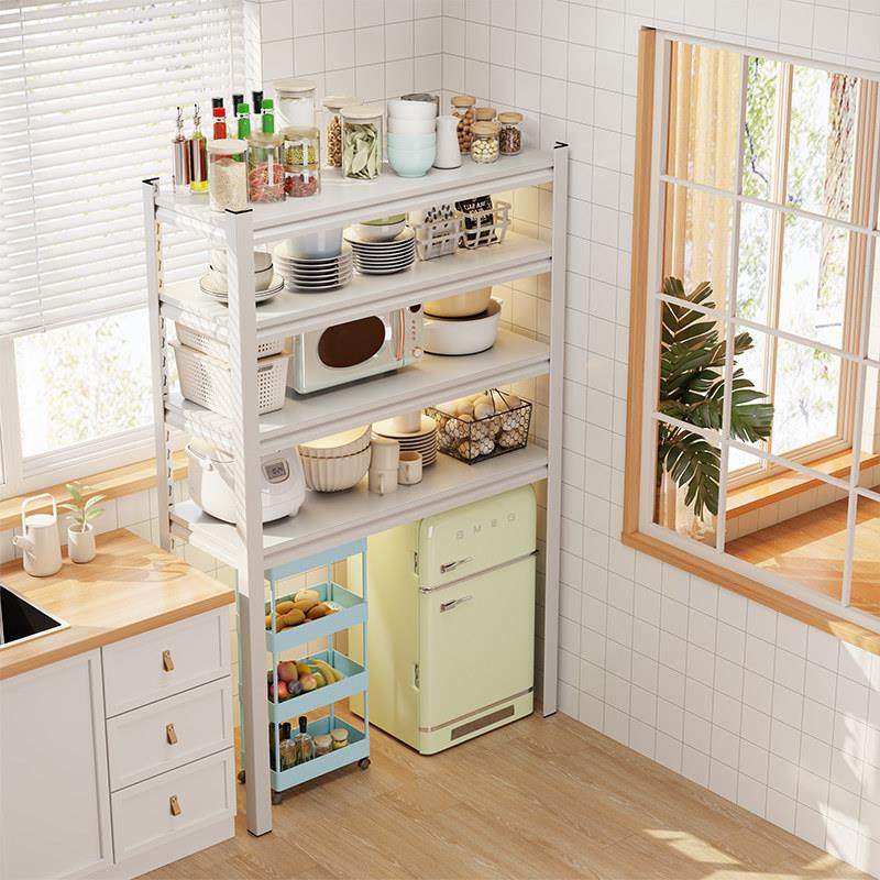 厨房多功能置物架落地多层微波炉烤箱置物架家用碗碟锅具收纳层架,淘宝优惠券,粉丝福利购,淘宝优惠卷