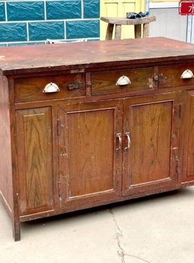 80年代老家具高低柜橱柜老物件旧衣柜书桌场景装饰摆件影视道具