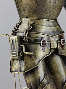 精细版 复古铁艺中世纪盔甲武士 酒吧家居软装装饰摆件创意礼品