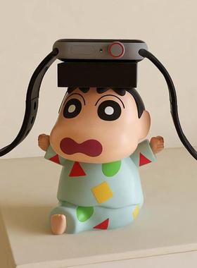 创意蜡笔小新适智能手表充电器watch4pro支架gt5手表桌面底座支架