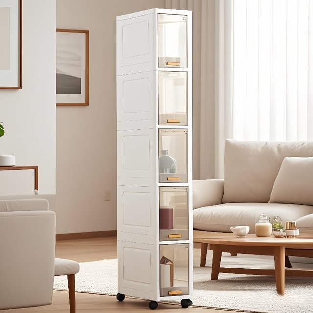 Clutch storage cabinet narrow-slit storage cabinet