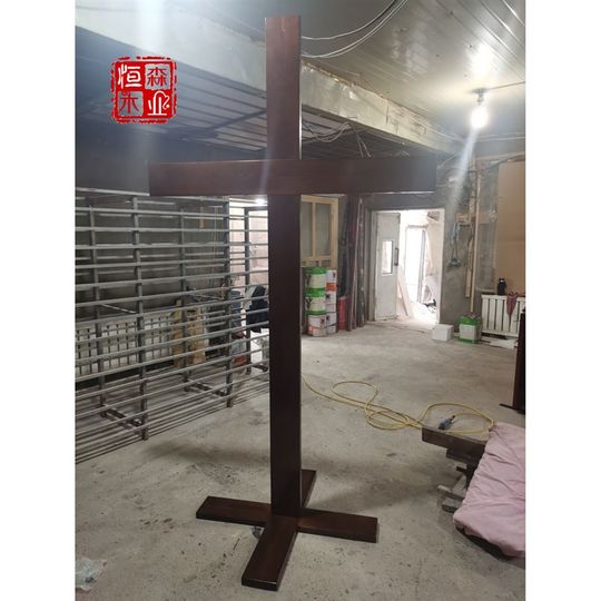 Solid wood cross church wall hanging cross background wall cross church hand held cross large cross