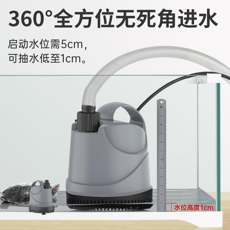 鱼缸换水神器电动手动抽水器家用换水管软管加水排水吸便清洗工具 - 图1