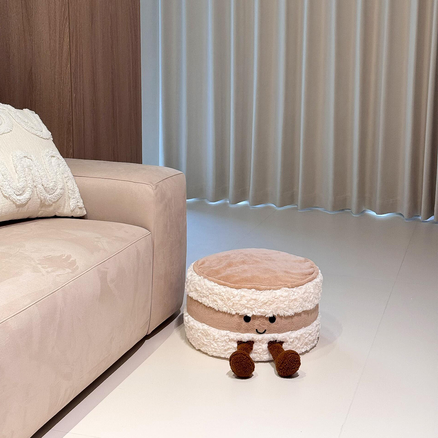 【新家的100个快递】可爱面包蒲团客厅坐墩家用换鞋凳榻榻米坐垫