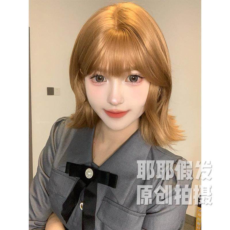 义乌耶耶假发女日常网红短发卷发lolita夏季新款自然全头套假发女,淘宝优惠券,粉丝福利购,淘宝优惠卷