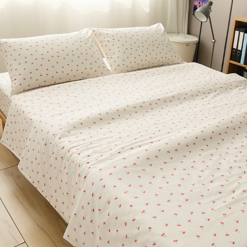 小樱桃纯棉可爱被套单件全棉被罩单人学生双人150x200x230可定制 - 图1