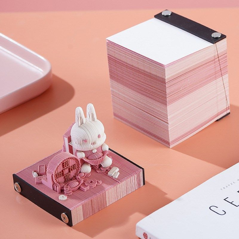 3D立体便签纸本便利贴创意建筑模型纸雕艺术品摆件高颜值礼物,淘宝优惠券,粉丝福利购,淘宝优惠卷
