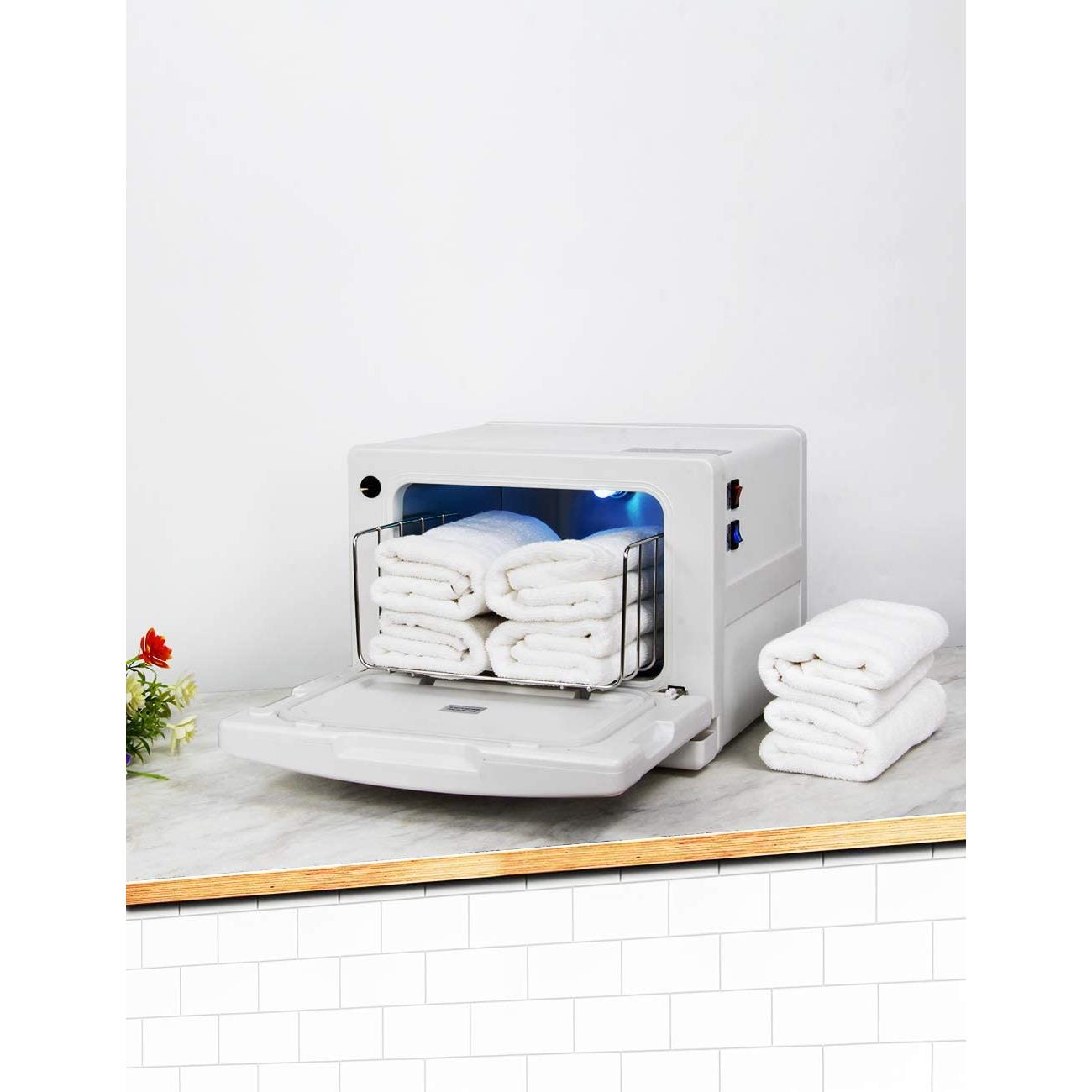 8L towel heater UV line disinfection cabinet hot towel steaming cabinet small hot compress steam disinfection cabinet