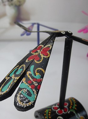 竹子木制竹蜻蜓蜻蜓活动现场装饰品小件创意平衡玩具小玩具