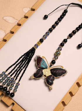 非遗宋锦双面福禄流苏压襟车挂