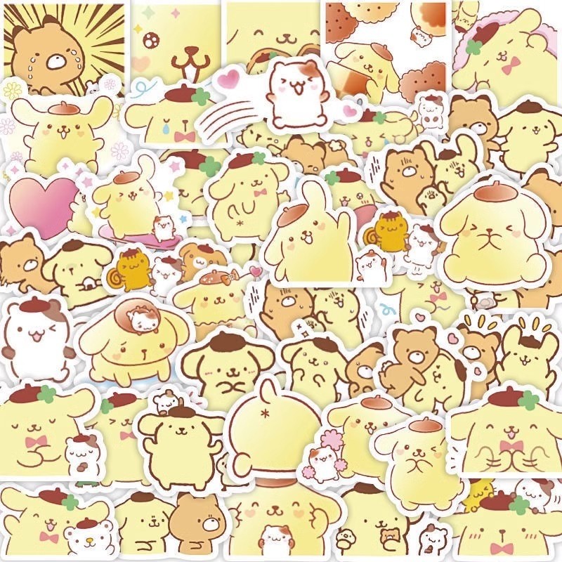 120张布丁狗贴纸可爱卡通装饰素材卡通手机壳行李箱贴纸防水贴画,淘宝优惠券,粉丝福利购,淘宝优惠卷