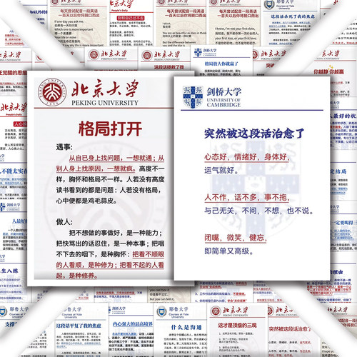 108张北大名校思维提升贴纸自律学习方法参考diy笔记本贴纸防水贴 - 图1