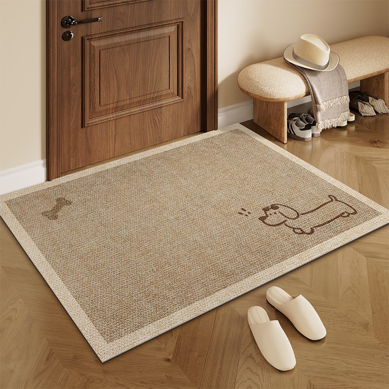 卡通狗地垫入户门进门地毯门口y家用门垫防滑客厅入户玄关脚垫裁 - 图0