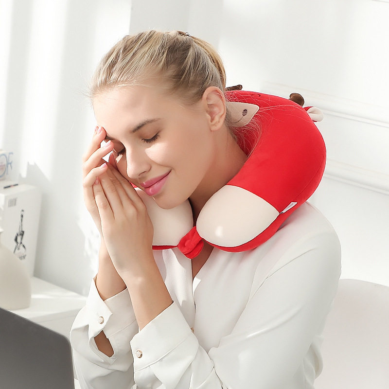 u型枕公仔颈枕二合一泡沫粒子多功能变形枕创意可变形护颈枕,淘宝优惠券,粉丝福利购,淘宝优惠卷