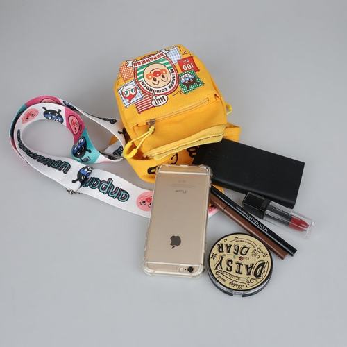 面包超人儿童可爱卡通帆布印花女包胸包斜跨包韩版小包ins单肩包 - 图0