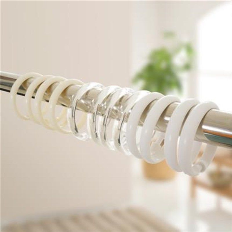 32管大圆环开口式塑料浴帘环窗帘吊环挂钩窗帘钩子实心静音O型环,淘宝优惠券,粉丝福利购,淘宝优惠卷