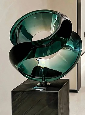 入户玄关摆件轻奢高档别墅酒店客厅走廊过道落地软装饰品雕塑艺术