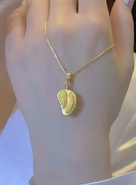 小众时尚设计感榴莲吊坠项链女2023新款网红气质轻奢个性百搭颈链