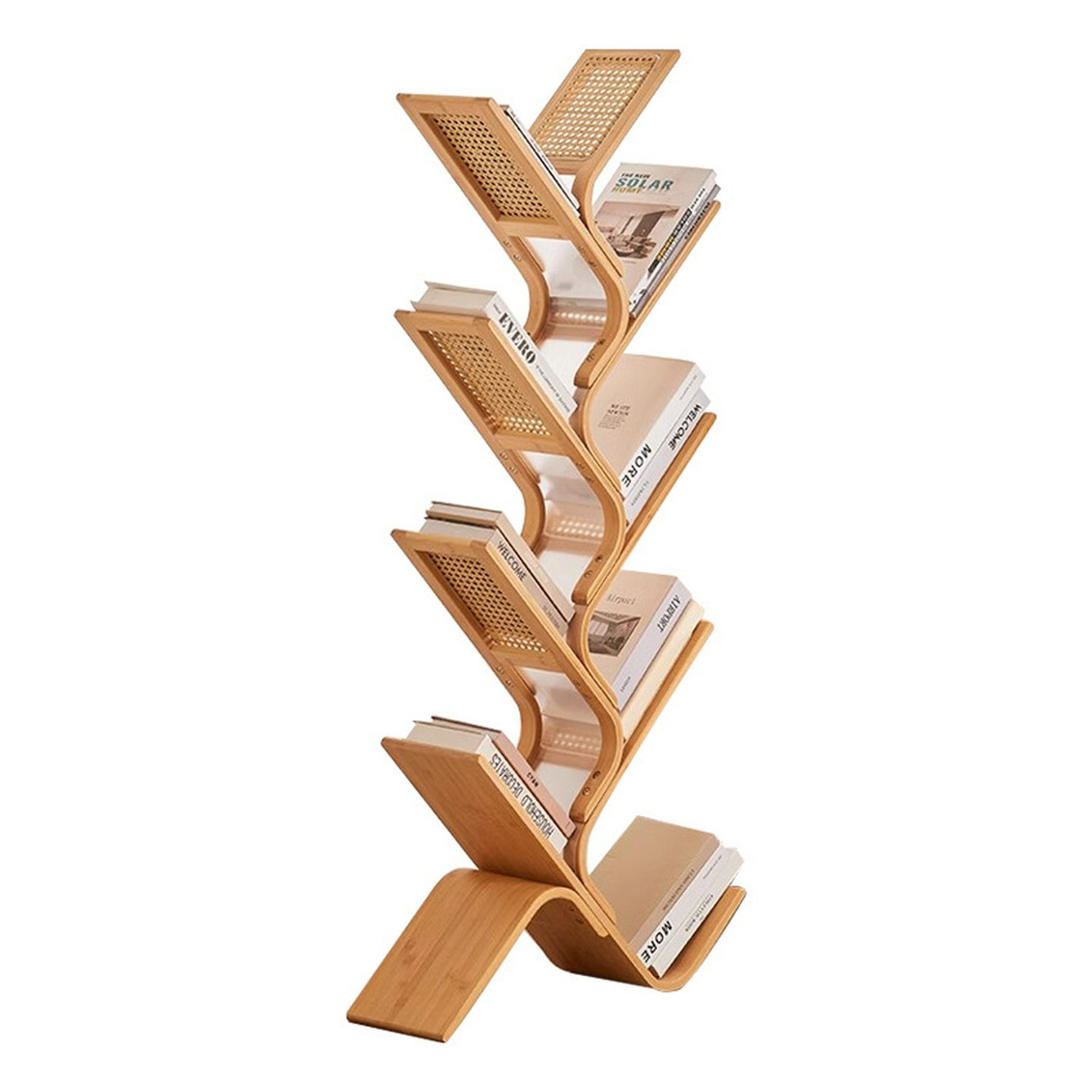 曲天下简易树形书架落地置物架靠墙客厅创意书柜卧室书桌旁收纳架 - 图3