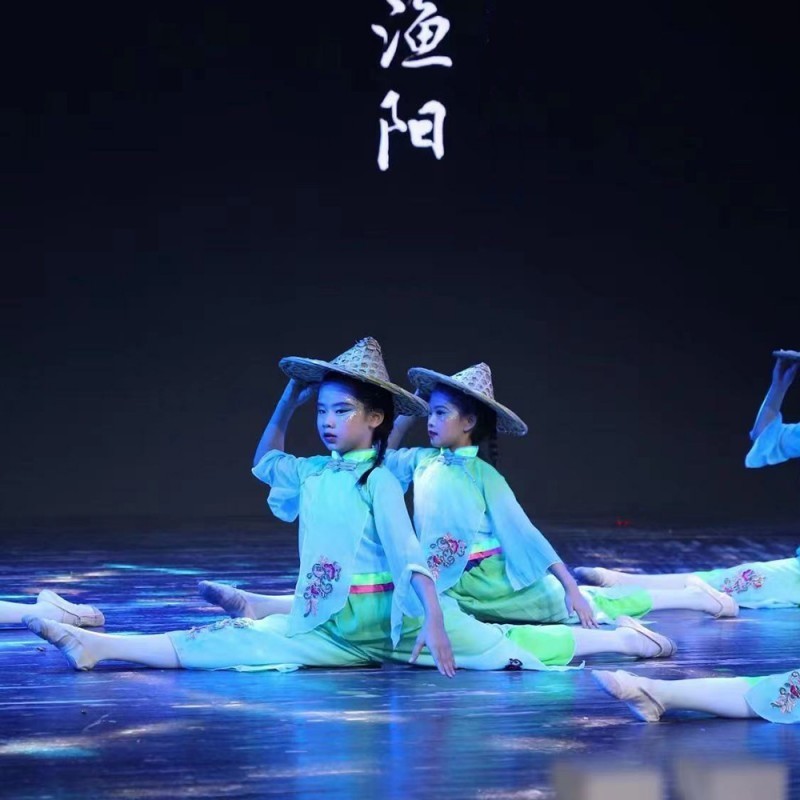 唯舞独尊渔梦渔阳舞蹈服斗笠道具中国风古典舞云川之舞儿童演出服,淘宝优惠券,粉丝福利购,淘宝优惠卷