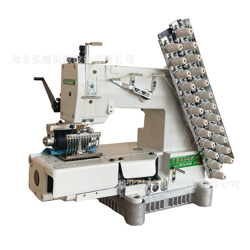 HY13064松紧带多针链式裤头机缝纫机 平台式多针机 拉腰机橡筋机,淘宝优惠券,粉丝福利购,淘宝优惠卷