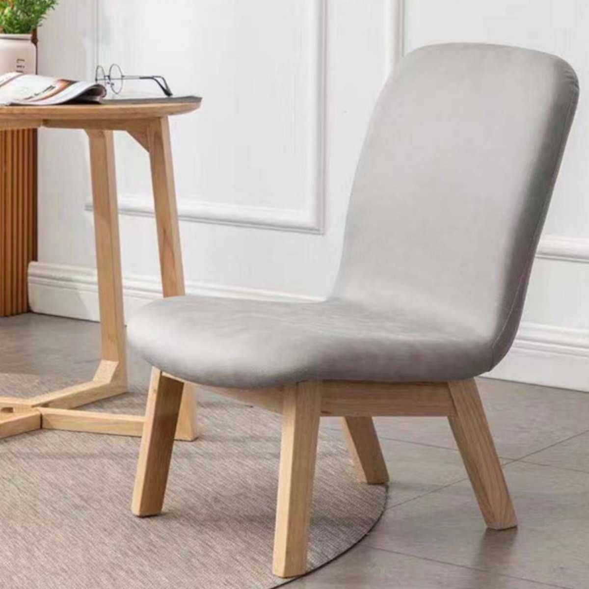 靠背椅子实木懒人沙发凳子家用客厅喂奶哺乳简约现代休闲茶几gω,淘宝优惠券,粉丝福利购,淘宝优惠卷