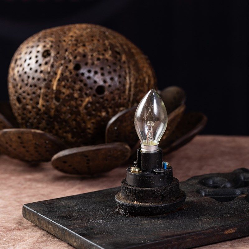 泰国椰壳实木壁灯卧室床头灯创意艺术装饰复古灯具楼梯过道墙壁灯,淘宝优惠券,粉丝福利购,淘宝优惠卷