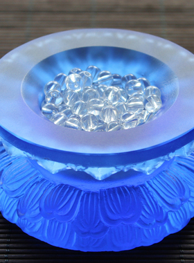 琉璃佛像底座莲花座观音地藏双层圆形加高家居供奉佛像供台佛坐台