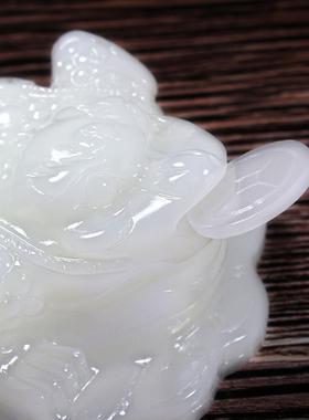 天然阿富汗玉石金蟾招财摆件店铺开业家居乔迁礼品客厅办公装饰品