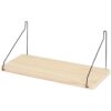 Japanese simple solid wood one-word board storage rack simple hole board storage no punching partition wall decoration storage