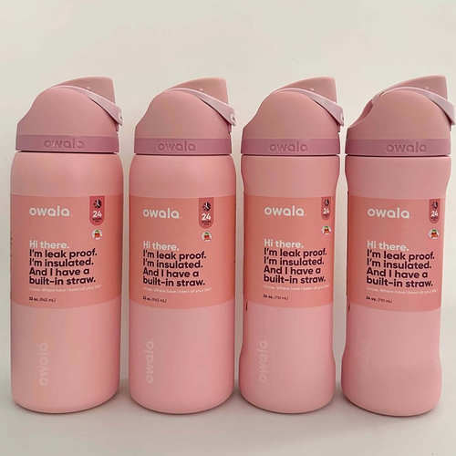 Owala Freesip 16OZ/24OZ/32OZ不锈钢带吸管保温杯运动杯弹盖杯 - 图3
