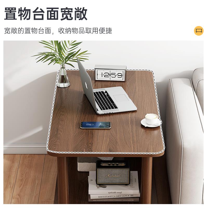 7W小桌子沙发边几家用客厅小户型茶几出租屋床头置物架方桌简易茶 - 图1
