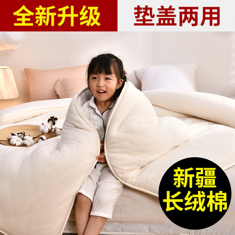 新疆棉花被子被芯冬天加厚保暖被芯棉絮垫被褥子棉胎学生棉被铺底 - 图1