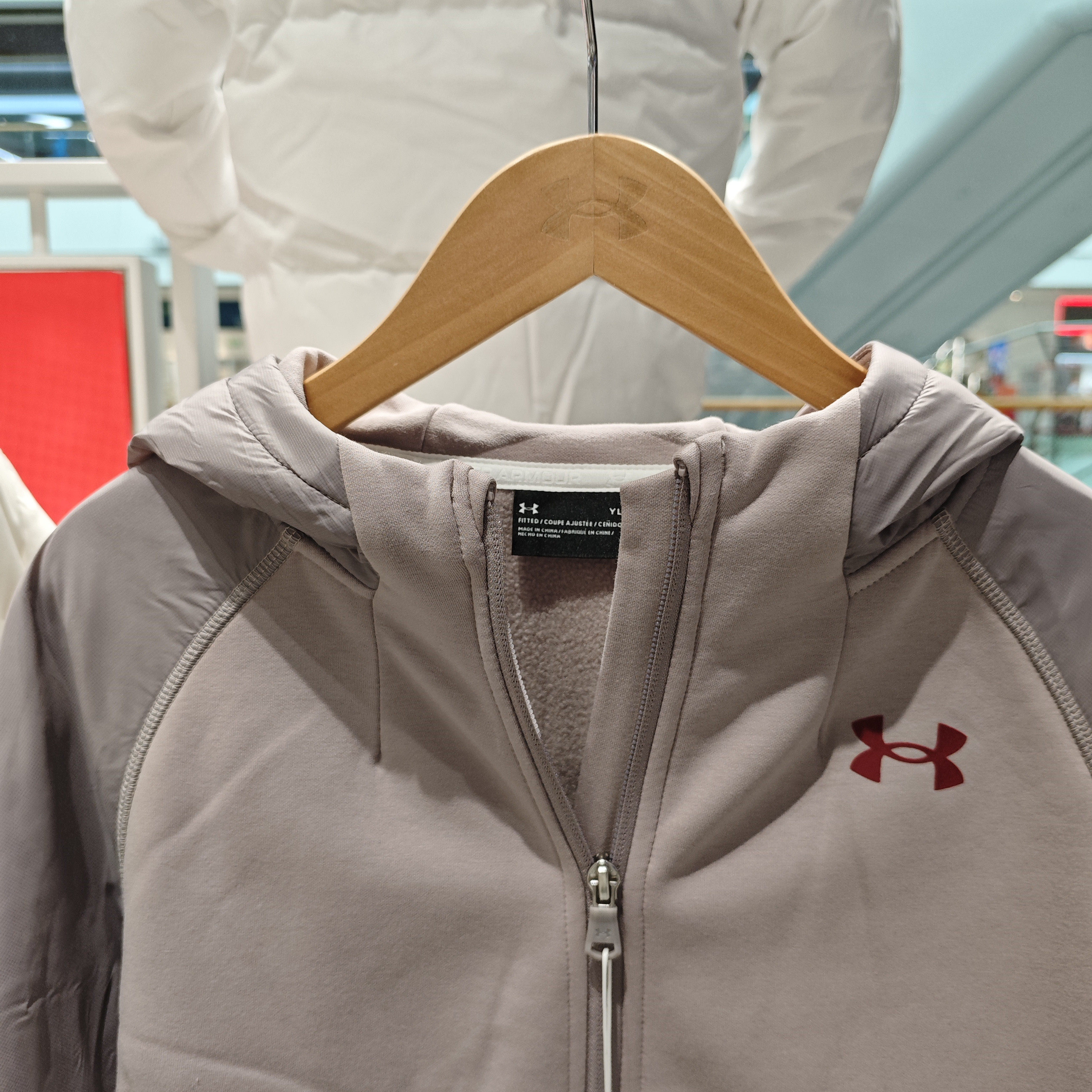 安德玛男女大童保暖儿童运动服综训加绒连帽针织外套244124101,淘宝优惠券,粉丝福利购,淘宝优惠卷