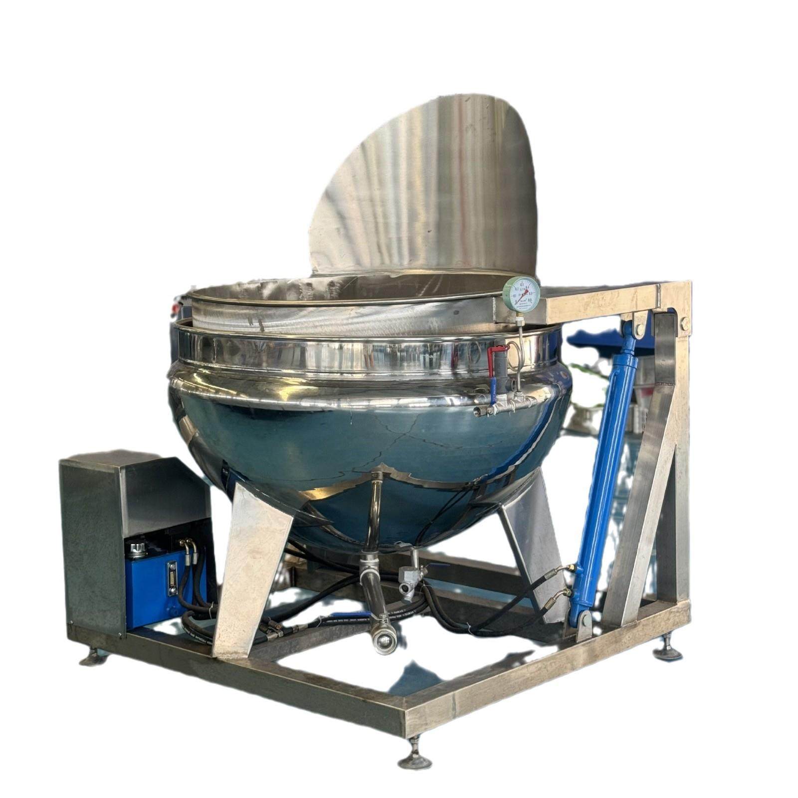 实力厂家全自动翻筐机煮粥炖肉翻转夹层锅预制菜蒸煮卤煮锅设备,淘宝优惠券,粉丝福利购,淘宝优惠卷