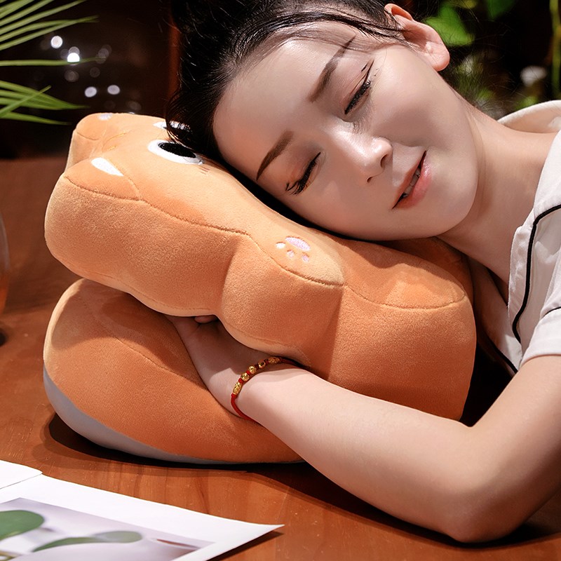 猫咪午睡枕趴睡枕小学生儿童桌子办公室午休枕头睡觉抱枕学校神器 - 图1