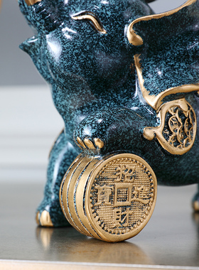 象摆件一对家居饰品新房摆设 客厅电视柜创意美式欧式装饰工艺品