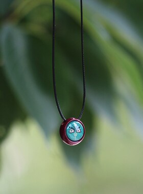 朱砂法眼五路财神吊坠项链挂件男女士通用佩O戴护身金木水火土五