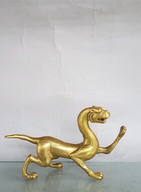 纯铜四神兽摆f件青龙白虎玄武朱雀四方神四大灵兽镇宅家居装饰礼