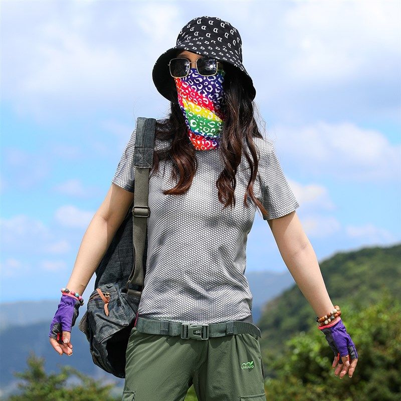 户外圆领印花速干衣女短袖T恤轻薄透气快干衣运动跑步登山徒步弹,淘宝优惠券,粉丝福利购,淘宝优惠卷