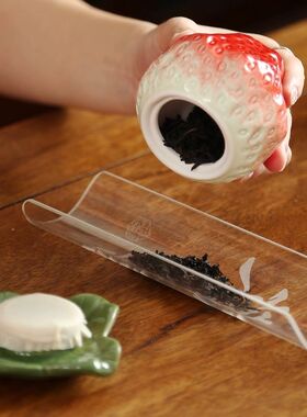 草莓茶叶罐陶瓷草莓仿真陶瓷大水果茶叶储物罐橱柜家居样板房电视