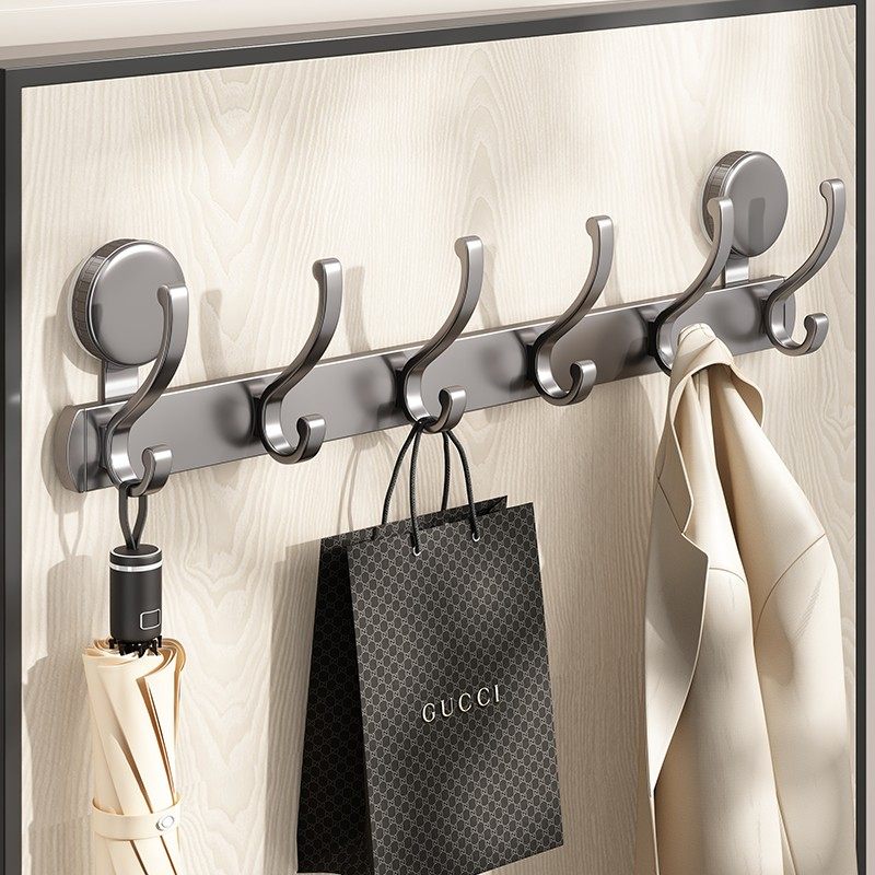 吸盘门后挂钩强力粘胶壁挂浴室置物架卧室入户门挂衣架免打孔收纳,淘宝优惠券,粉丝福利购,淘宝优惠卷