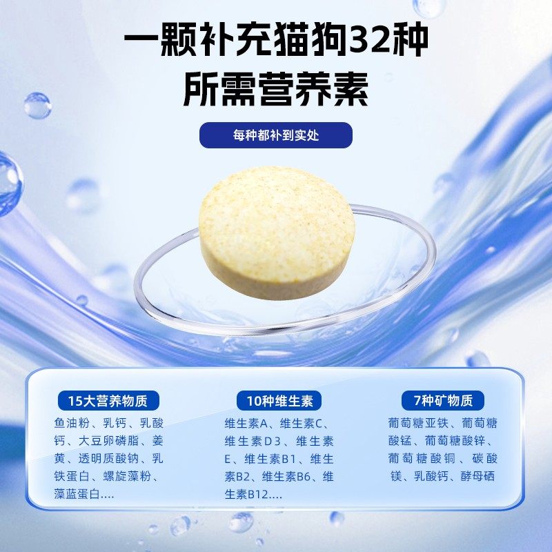 米奇旋风宠物营养补充剂 狗狗猫咪补充维生素均衡营养T1,淘宝优惠券,粉丝福利购,淘宝优惠卷