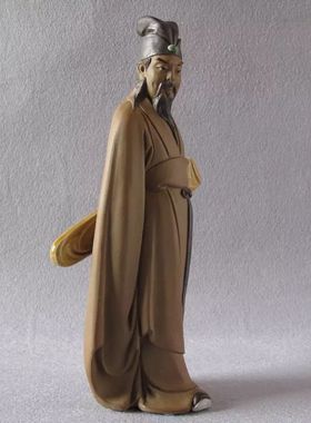 石湾陶瓷苏东坡携琴访友特制品门店琴行装饰摆件送人礼品刘泽棉