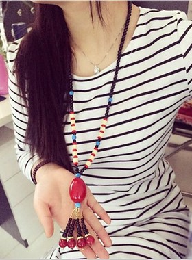 新款韩版毛衣链长款秋冬饰品装饰项链配饰项链女复古锁骨链吊坠