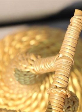 装饰葫芦手工编织篮藤编葫芦手工篮招财装饰篮葫芦家庭摆件篮