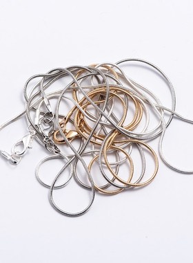 diy铜质成品蛇骨链项链铜链蛇链项链串珠项链锁骨链项链蛇链项链