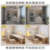 Hole board background wall custom iron mesh board round hole hanging board thickened color wall display rack kitchen storage shelf