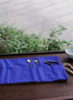 香道工具七件套纯麻收纳布袋包打香篆香具用品套装灰押压香铲香勺