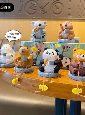 树脂百茂原创桌面小趣味萌宠公仔